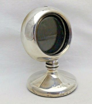 Antique Solid Silver Novelty Capstan Style Watch Stand - Photo Frame B 