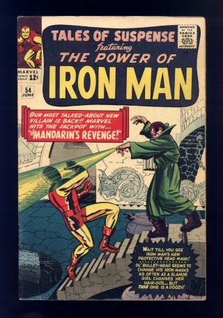 Tales Of Suspense 54 Fn Kirby Heck 2nd Mandarin,  Iron Man,  Tales Of The Watcher