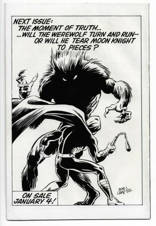 MOON KNIGHT 29 Werewolf By Night BILL SIENKIEWICZ ART VF,  Volume 1 Marvel 1983 2