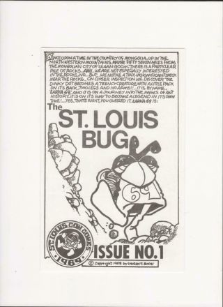 " The St.  Louis Bug " Issue No.  1 (1968) By Vaughn Bode (world Sf Convention) Rare