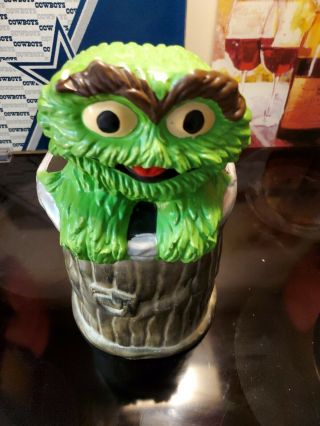 Vintage 1972 Muppets Inc.  Oscar The Grouch Cookie Jar (ceramic).