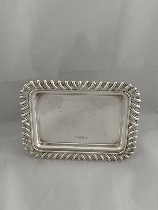 Solid Sterling Silver Ring Or Jewellery Dish 1994 Sheffield CARRS OF SHEFFIELD 8