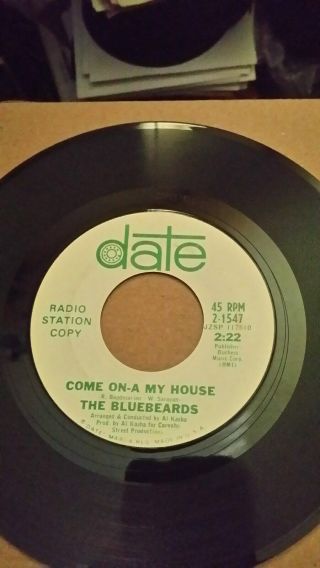 The Bluebeards " Come On - A My House " 1967 Date Records 2 - 1547 Promo Psych Rock 45