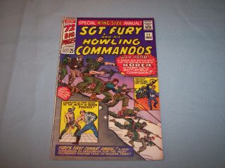 Special King - Size Annual 1 Sgt Fury And His Howling Commandos No 1 1965 Fn 6.  0