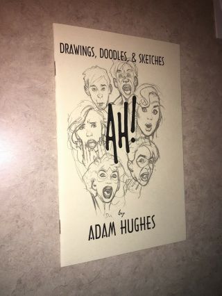 Adam Hughes Sketchbook 2002 Signed Drawings,  Doodles,  & Sketches By Ah