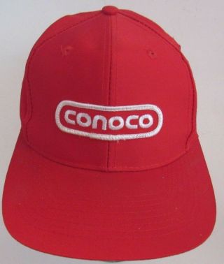 Conoco Gasoline Station Hat Cap Trucker Advertising Af9