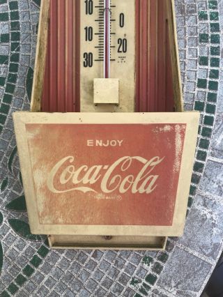 Vintage 1970s COCA - COLA Thermometer Sign 20 
