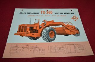 Allis Chalmers Ts - 260 Scraper Dealers Brochure Amil12 Ver5