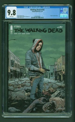 Walking Dead 192 Cgc 9.  8 Death Of Rick Grimes First 1st Print Image Comics 2019