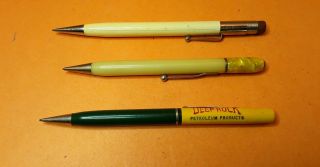 Deep Rock / Hyde Petroleum Oil Vintage Mechanical Pencil (2),  Iowa Tractor Co (1) 2