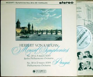 Mozart Symphonies Nos 29 And 38,  Karajan,  Sax 2356