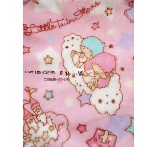 Sanrio Little Twin Stars Cos Kawaii Soft Warm Blanket Bed Sheet Flannel 55  X79 