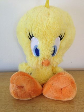 Tweety Bird Stuffed Plush Looney Tunes Bird Yellow Toy Collectible Six Flags 14 "