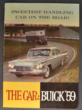1959 Buick Features Brochure Lesabre Invicta Electra 59