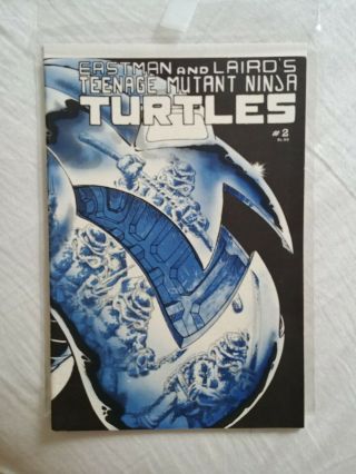 Teenage Mutant Ninja Turtles 2 2nd Print,  Vf -,  Signed By Eastman And Laird Rare