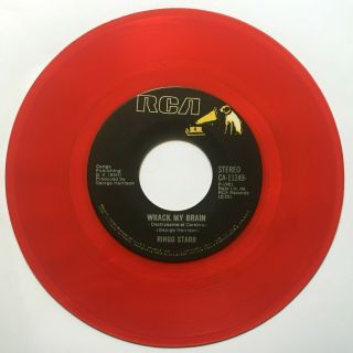 Ringo Starr - Drumming Is My Madness / Wrack My Brain - Rare El Salvador 45 Red