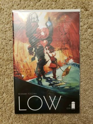 Low 1 Image Comics 2014 Signed By Remender,  Sketch / Remarque By Greg Tocchini