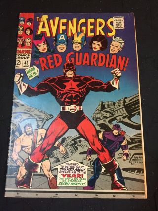 Marvel Avengers 43 1st Red Guardian Hot Key Book Black Widow Movie