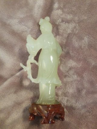 CHINESE JADE FIGURE OF A STANDING GODLESS SEE PHOTOS 3