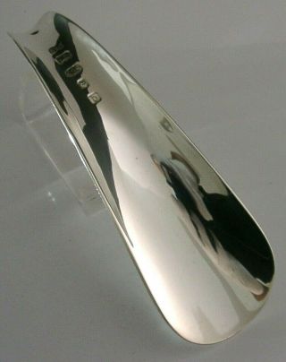 Quality Heavy 76g Modern English Sterling Silver Shoe Horn 2001