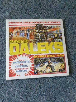 Doctor Dr Who & The Daleks Record Store Day Yellow Vinyl Lp