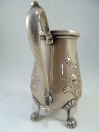 Antique Amston Sterling Silver Creamer Hand Chased 5 