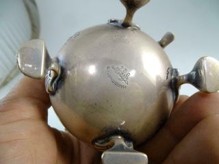 Antique Amston Sterling Silver Creamer Hand Chased 5 