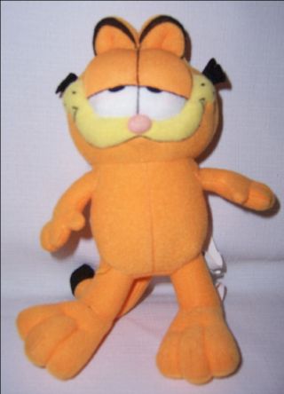 Cute Garfield Standing Plush With His Famous Grin On His Face