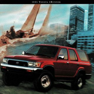 1995 Toyota 4 Runner 4wd Sr5 Sr5 V6 2wd Sr5 V6 Large Deluxe Sales Brochure