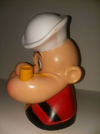 Vintage 1972 Popeye The Sailor Man Coin Bank by Play Pal Plastics Inc. 6