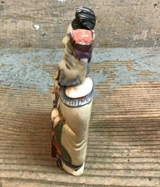 Antique Carved Asian Figurative Snuff Bottle Man / Woman 3