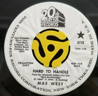 Funk/soul 45 - Mae West Sings - Hard To Handle/taste The Fruit - 20th Century M - Hear