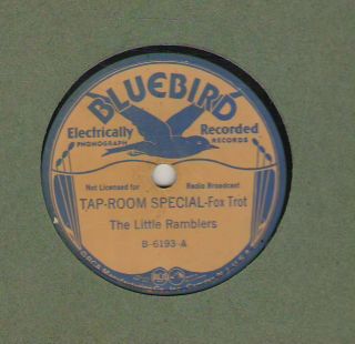 C 78 Rpm The Little Ramblers/freddie Jenkins Bluebird B - 6193 In V,