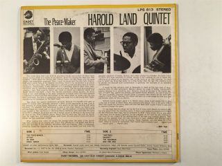HAROLD LAND QUINTET The Peace - Maker Cadet VG,  Jazz LP 2
