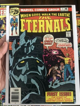 THE ETERNALS 1 - 12 COMIC BOOK RUN OLD STOCK NEAR 3,  5,  2 1st APPEARANCE 2