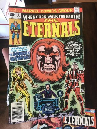 THE ETERNALS 1 - 12 COMIC BOOK RUN OLD STOCK NEAR 3,  5,  2 1st APPEARANCE 5