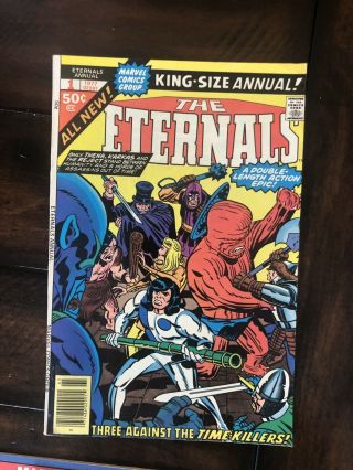 THE ETERNALS 1 - 12 COMIC BOOK RUN OLD STOCK NEAR 3,  5,  2 1st APPEARANCE 6