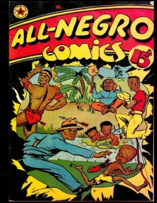 All - Negro Comics 1: Jam - Packed With Fast Action And African - Comic Reprint