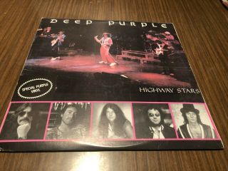 Deep Purple Highway Star Rare Live Hard Rock Purple Vinyl 2 Lp