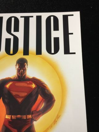 DC Comics JUSTICE 4 NM/MT 9.  8 SUPERMAN Alex Ross VARIANT 2nd Print Cover Art 4