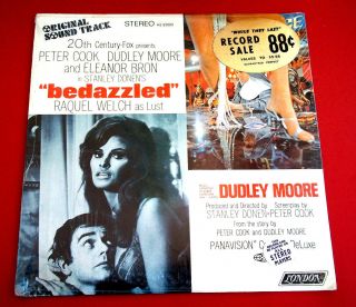 Ultra - Rare Lp 1967 - Bedazzled Soundtrack - Stickers - Raquel Welch