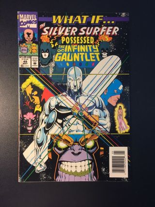 What If.  ? 49 Silver Surfer Possessed Infinity Gauntlet (may 1993,  Marvel)
