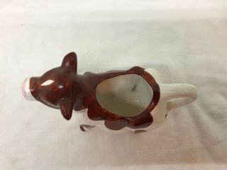 Vintage Cow Ceramic Creamer Brown and White Spots 3