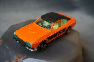 Majorette France Diecast Toy Model Sport Racing Car Orange 1/60 Ford Capri,  N:251
