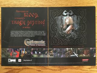 Castlevania: Lament Of Innocence Playstation 2 2003 Vintage Poster Ad Art Print