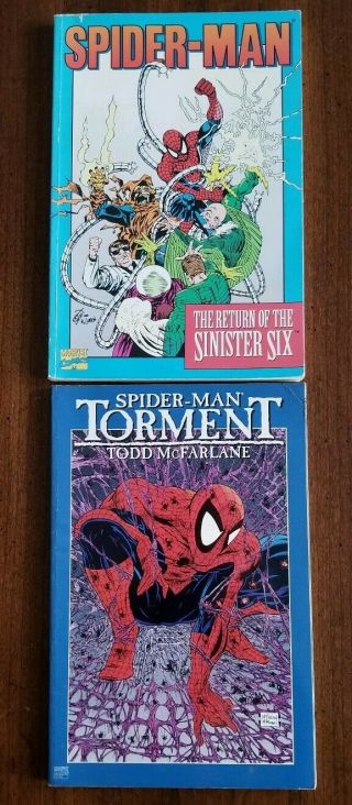 (2) Spider - Man Tpb " Return Of The Sinister Six " & " Torment " Mcfarlane 1st Prints