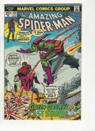 The Spider - Man,  Issue 122,  Death Of Green Goblin