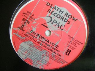 2PAC - California Love - Promo 4 Track Vinyl 12 