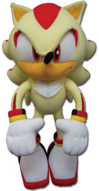 Official Shadow 12 " Stuffed Plush Toy - Ge - 52631 - Sonic The Hedgehog