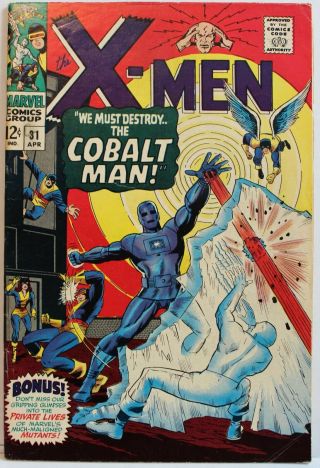 Solid - Looking X - Men 31 At 7.  0 Vf/fn.  Featuring The Cobalt Man.